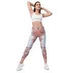 Mediterranean Paisley Leggings With Pockets