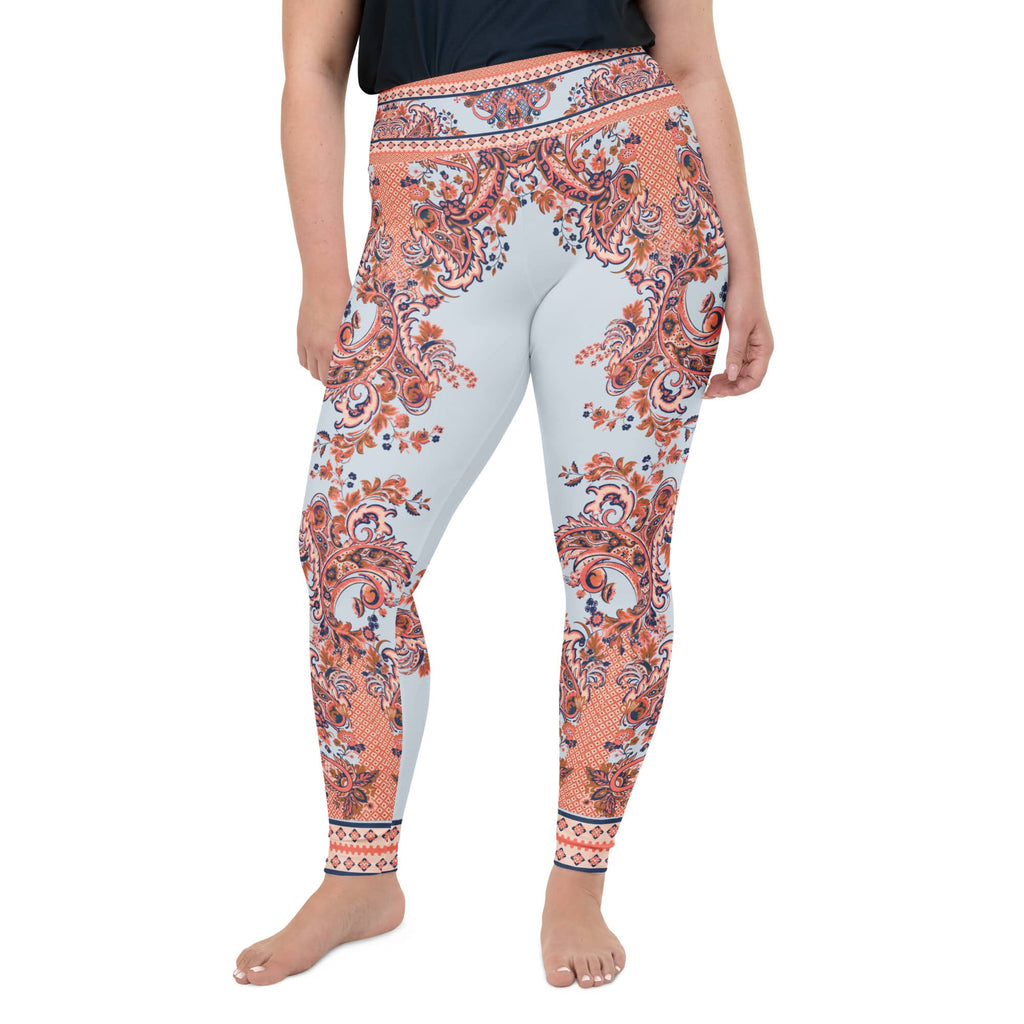 Mediterranean Paisley Plus Size Leggings