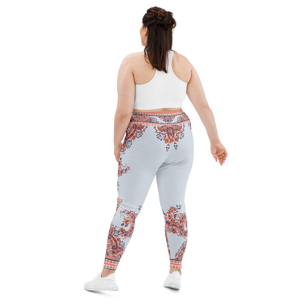 Mediterranean Paisley Plus Size Leggings