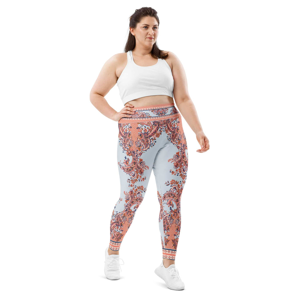 Mediterranean Paisley Plus Size Leggings