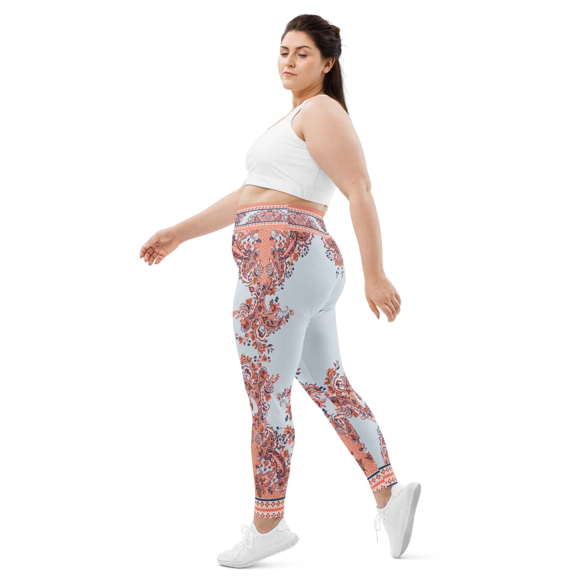 Mediterranean Paisley Plus Size Leggings