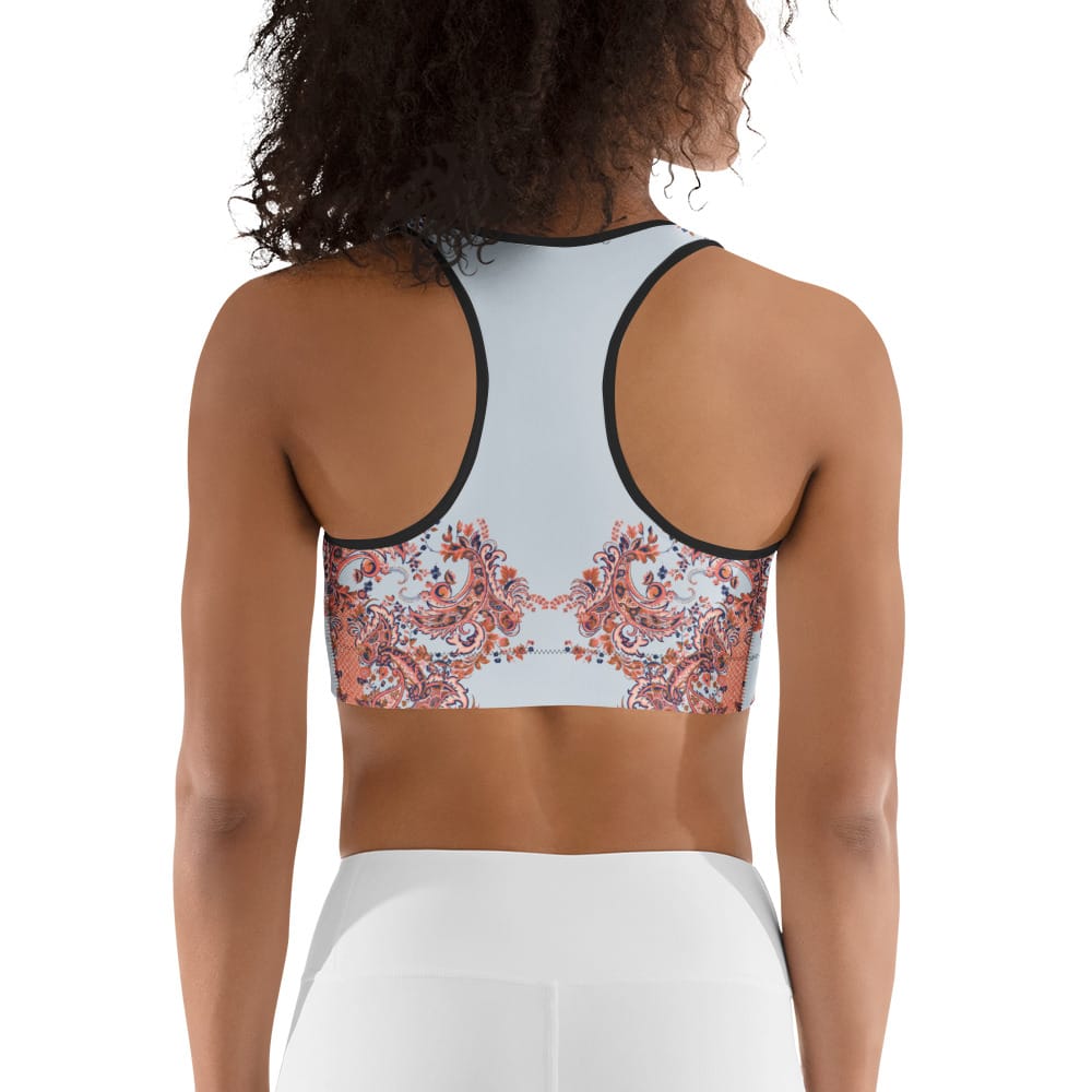 Mediterranean Paisley Sports Bra