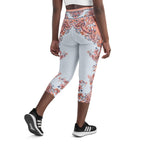 Mediterranean Paisley Yoga Capris