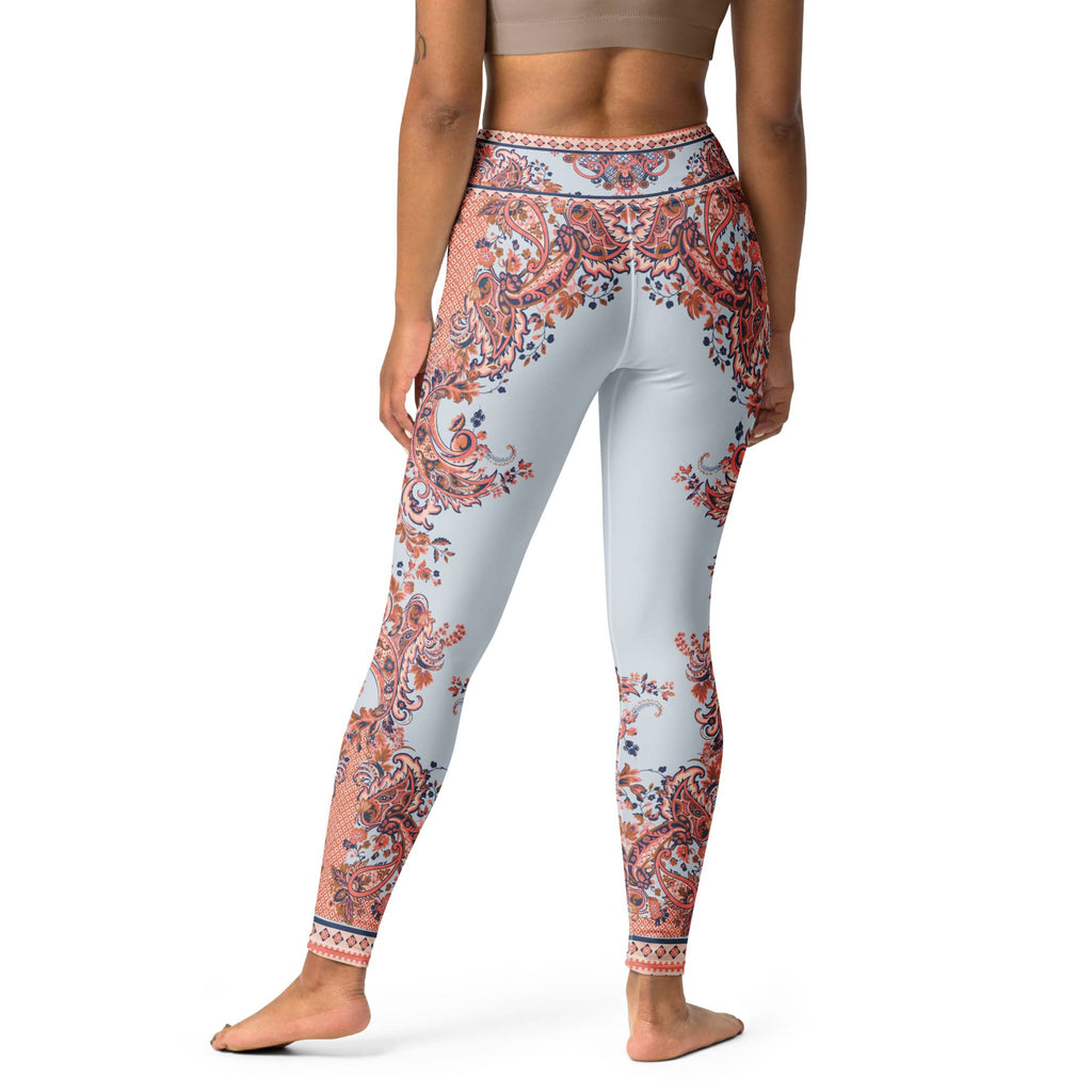 Mediterranean Paisley Yoga Leggings