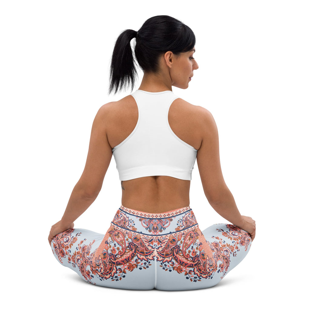 Mediterranean Paisley Yoga Leggings