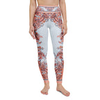 Mediterranean Paisley Yoga Leggings