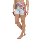 Mediterranean Paisley Yoga Shorts