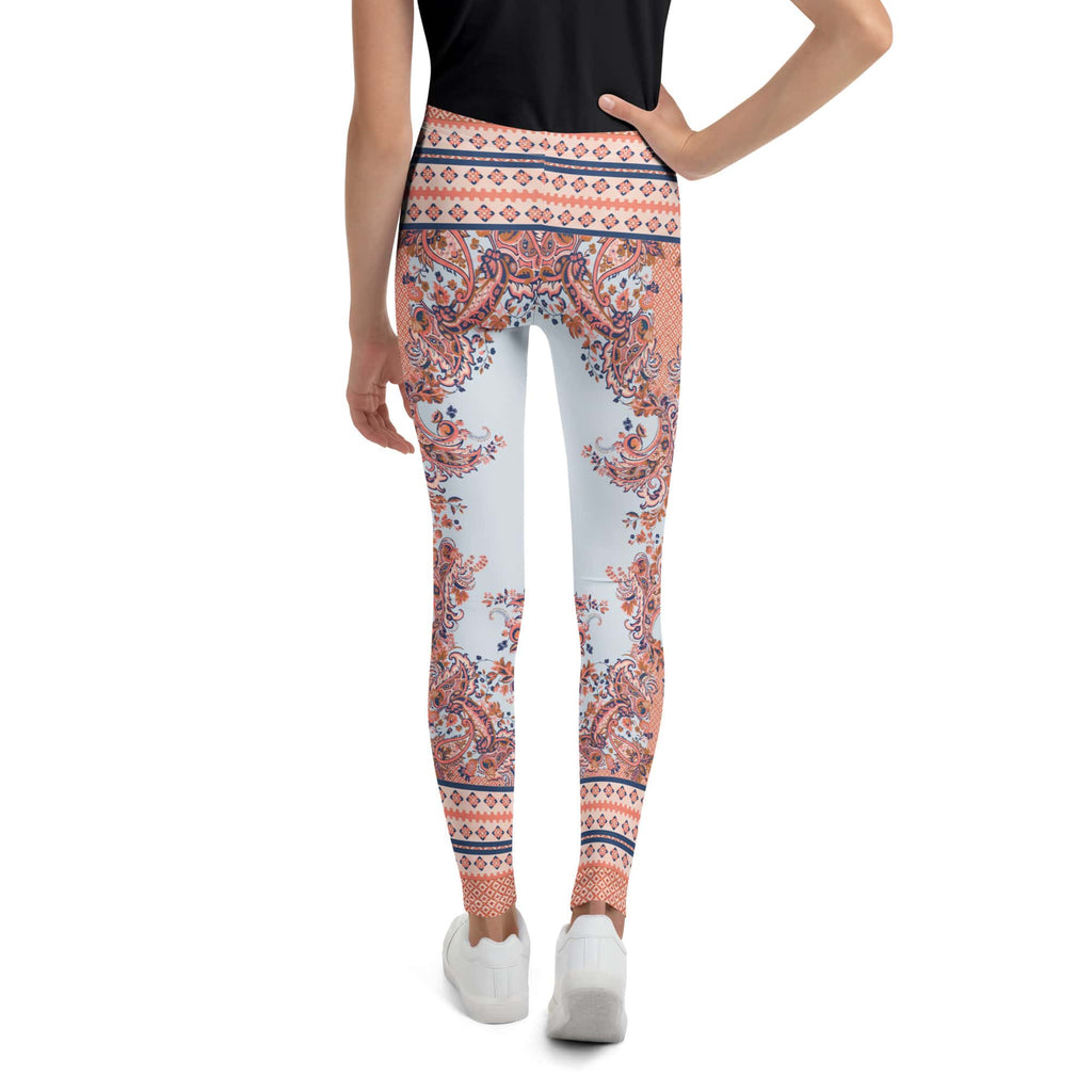 Mediterranean Paisley Youth Leggings