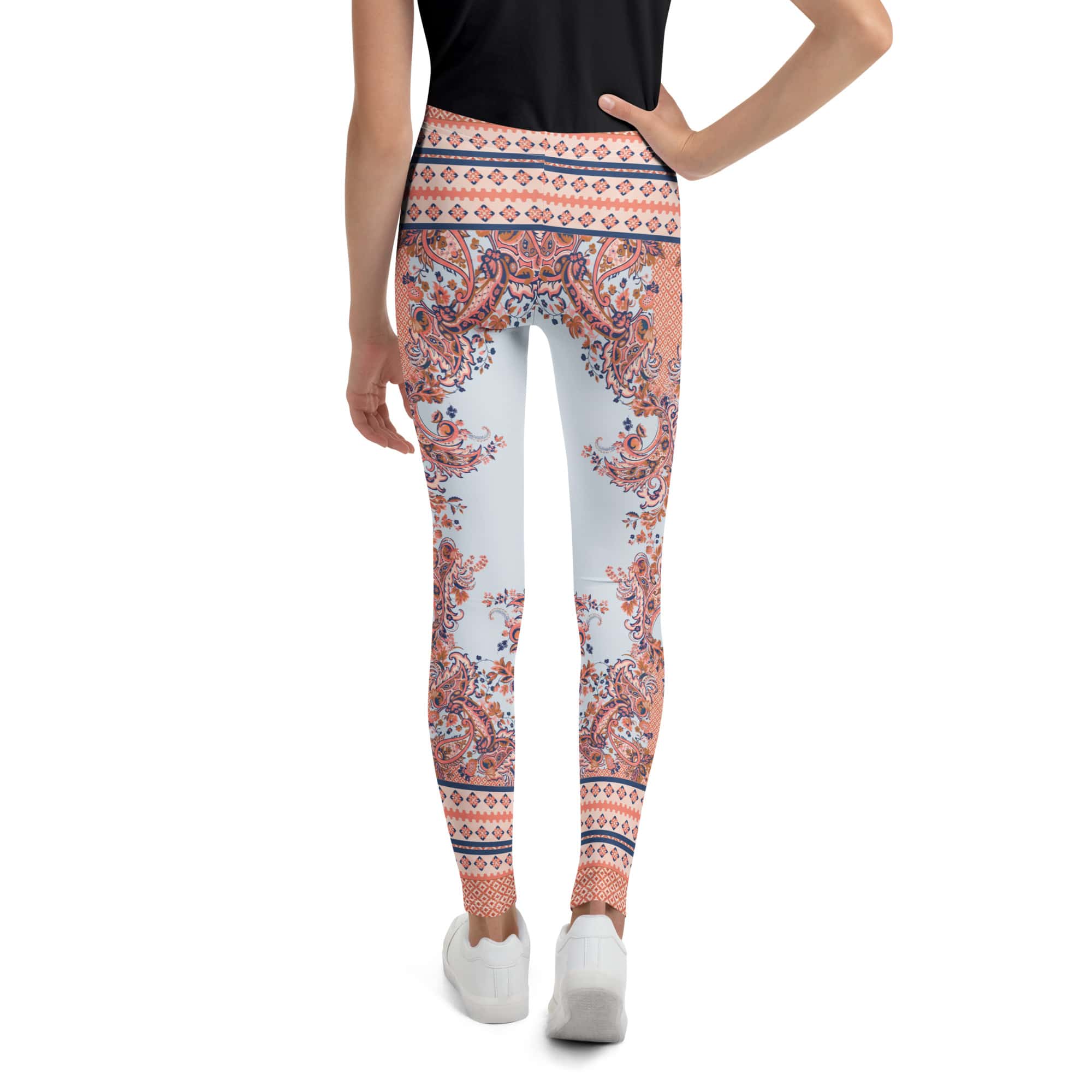 Mediterranean Paisley Youth Leggings