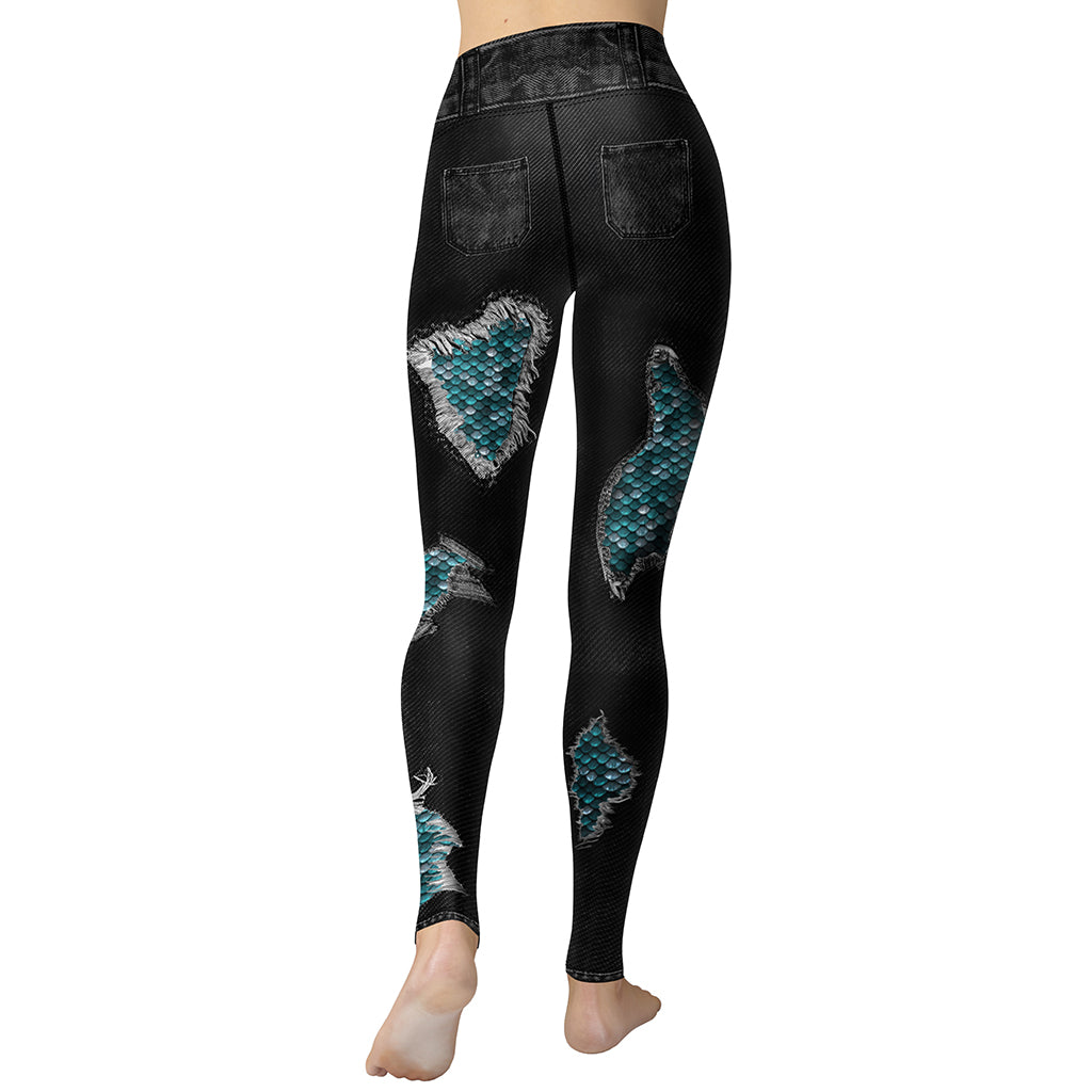 Mermaid Scales Yoga Leggings