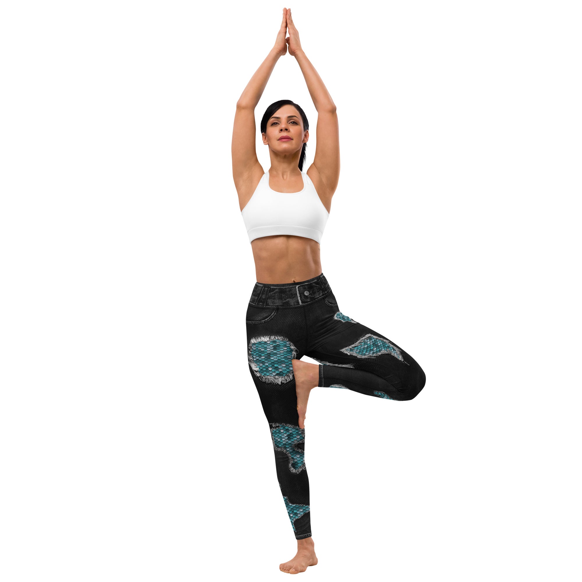 Mermaid Scales Yoga Leggings