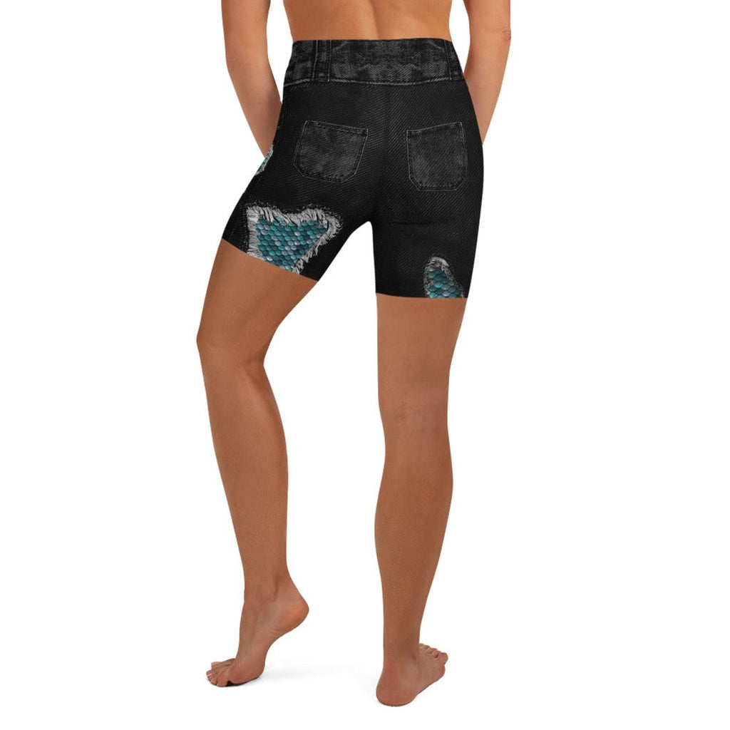 Mermaid Scales Yoga Shorts