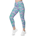 Mermaid Skin Crossover Leggings With Pockets