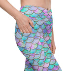 Mermaid Skin Crossover Leggings With Pockets