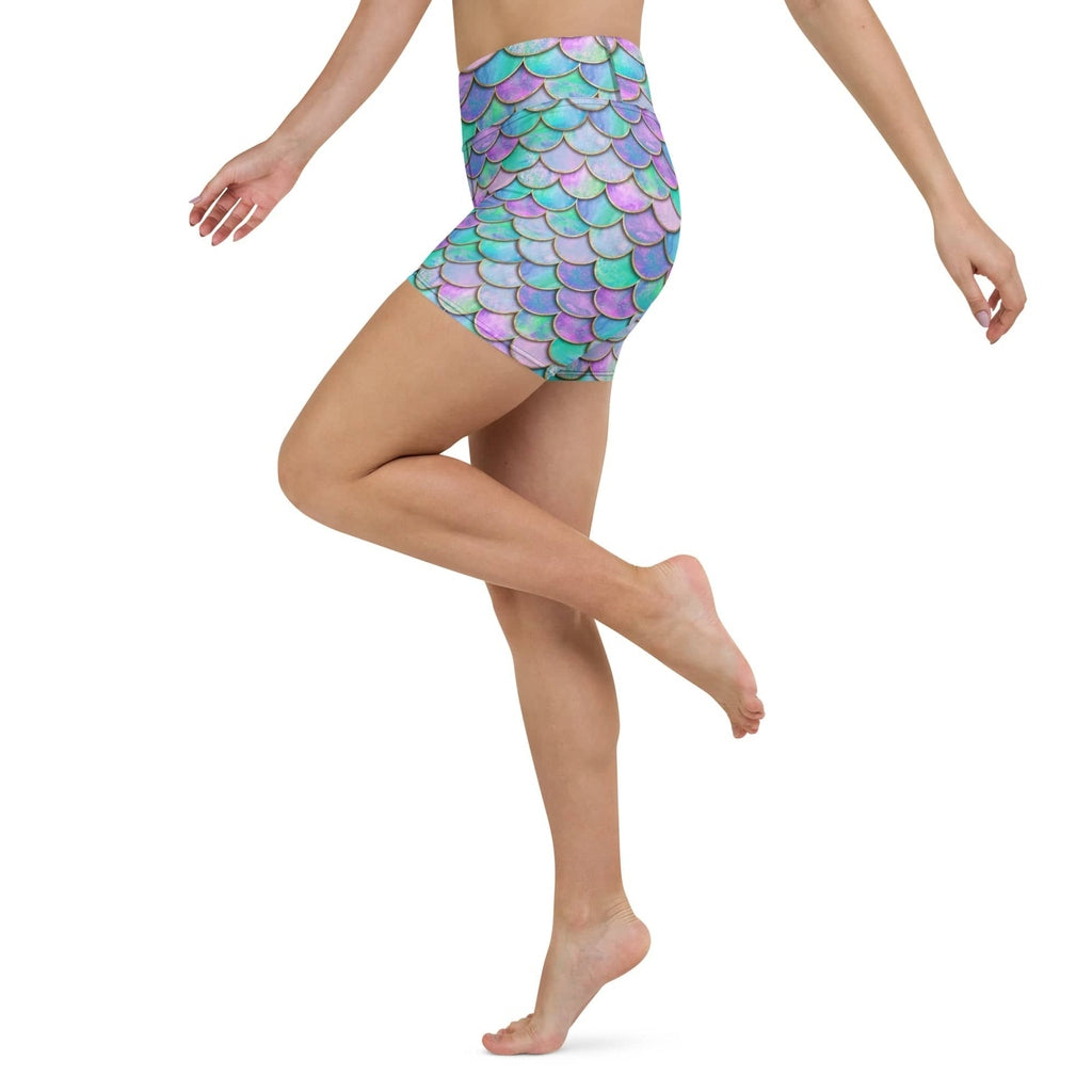 Mermaid Skin Yoga Shorts