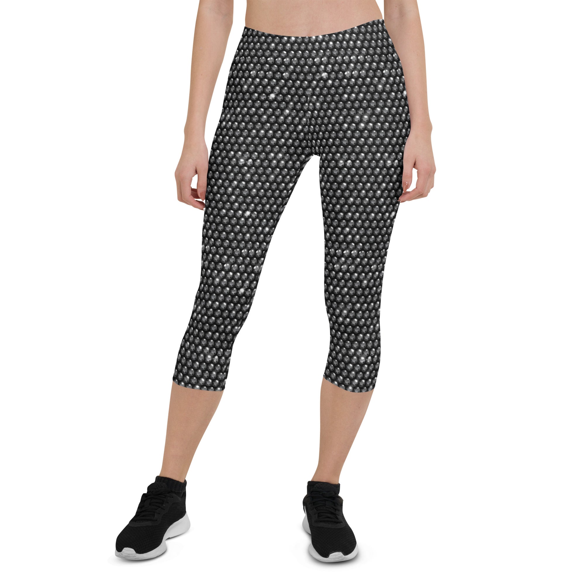 Midnight Bedazzled Print Capris