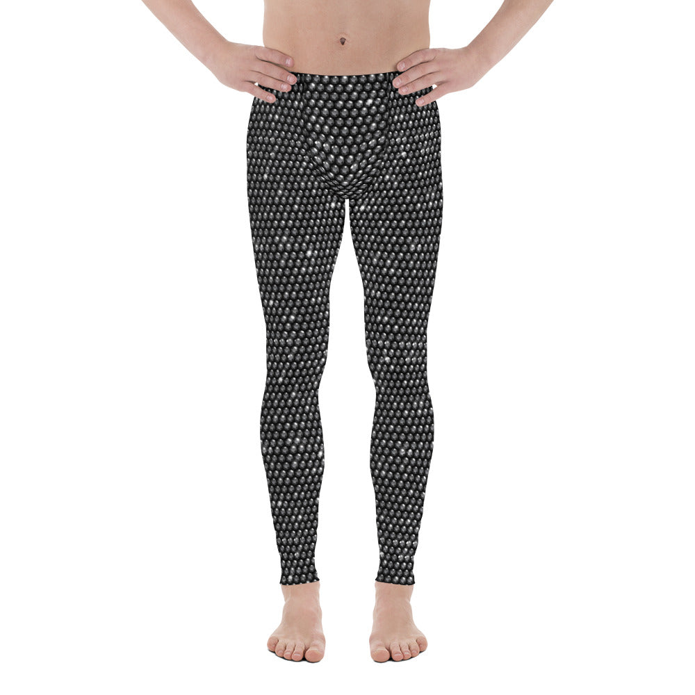 Midnight Bedazzled Print Men's Leggings