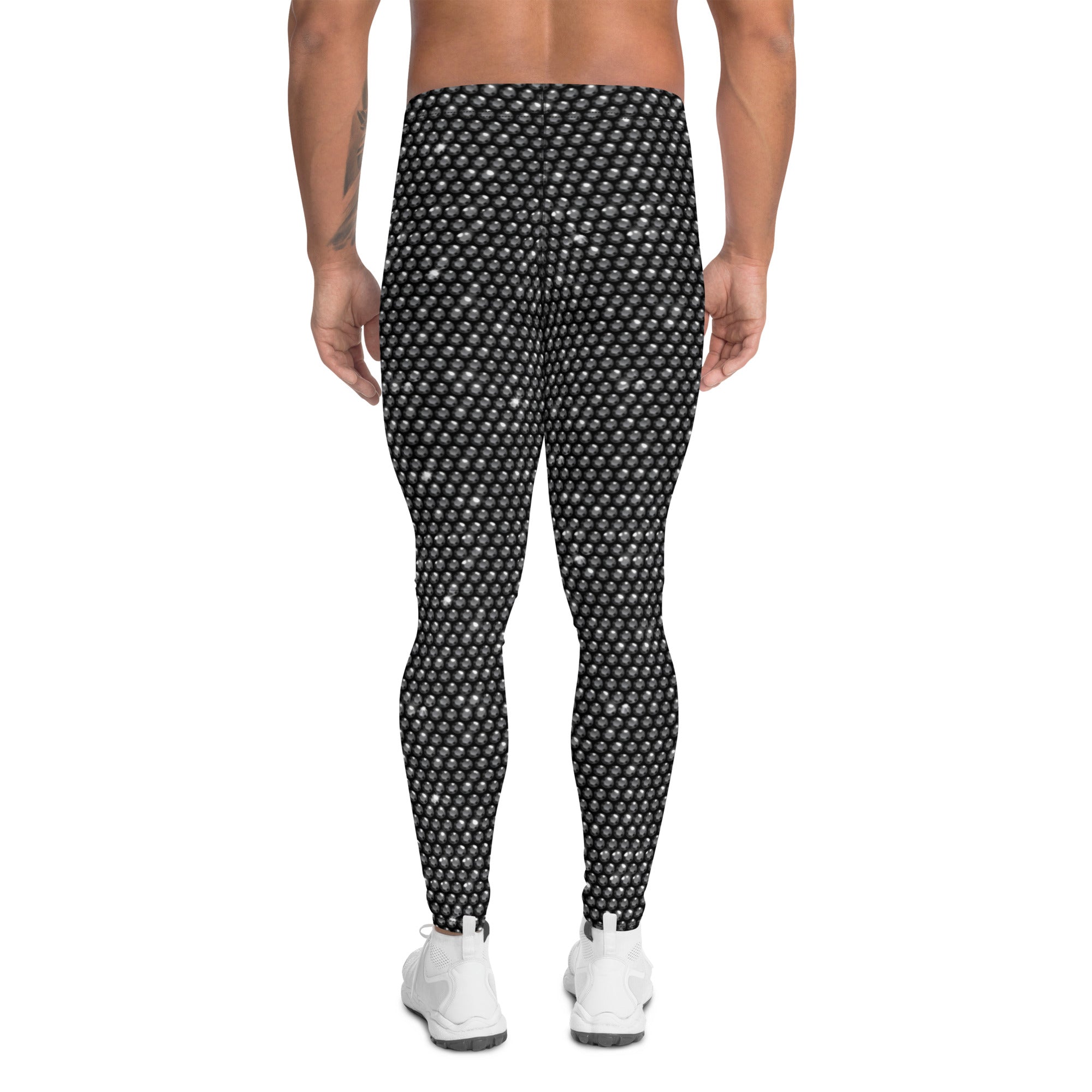 Midnight Bedazzled Print Men's Leggings