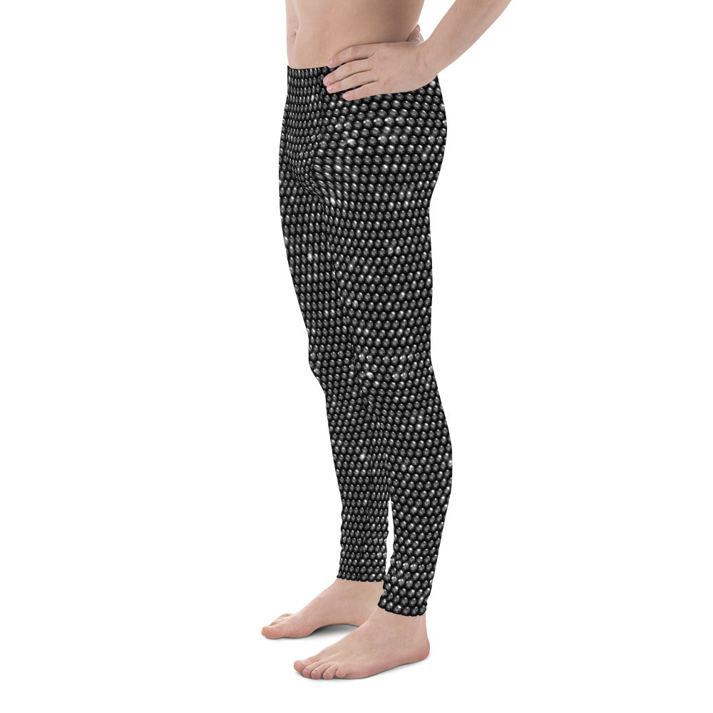 Midnight Bedazzled Print Men's Leggings