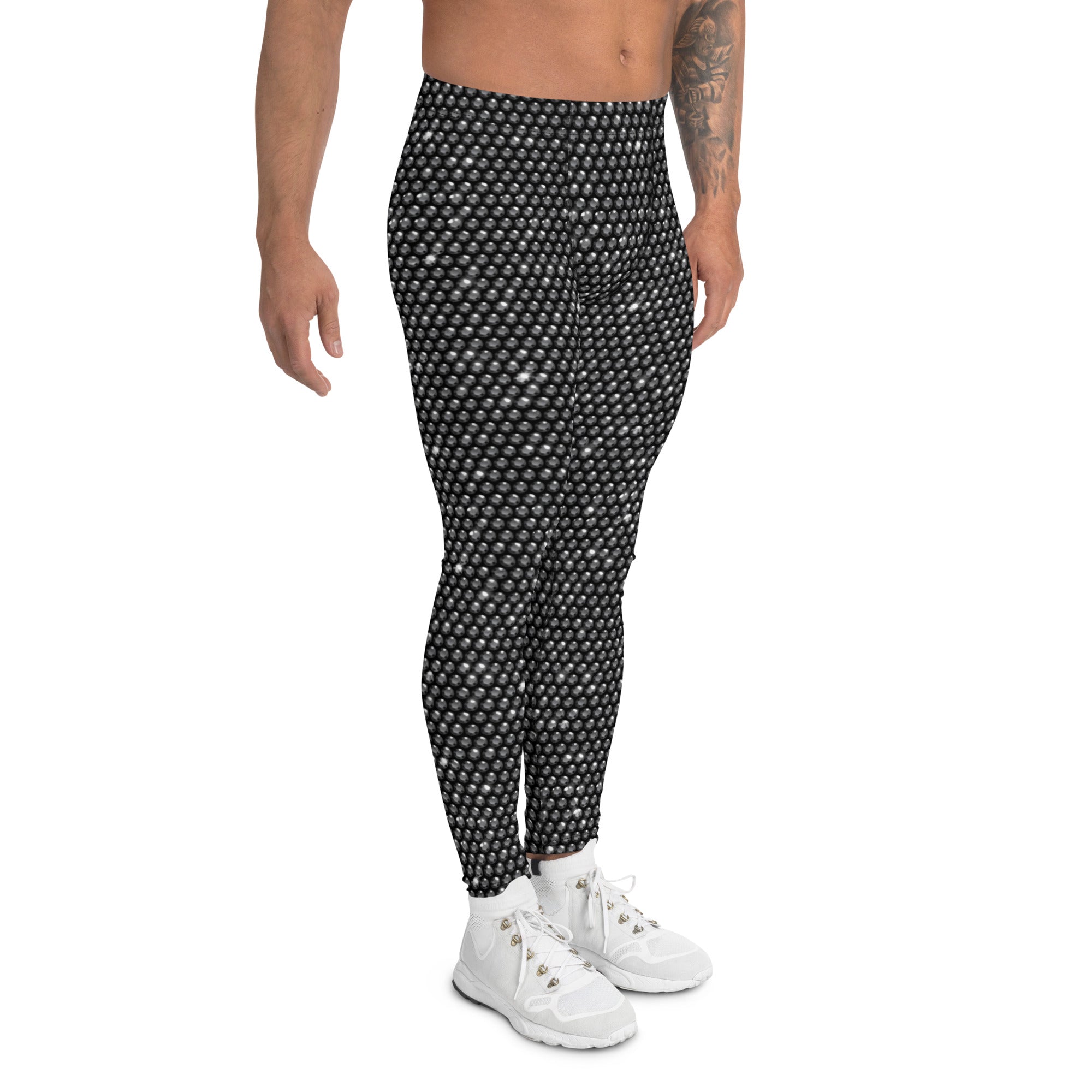 Midnight Bedazzled Print Men's Leggings