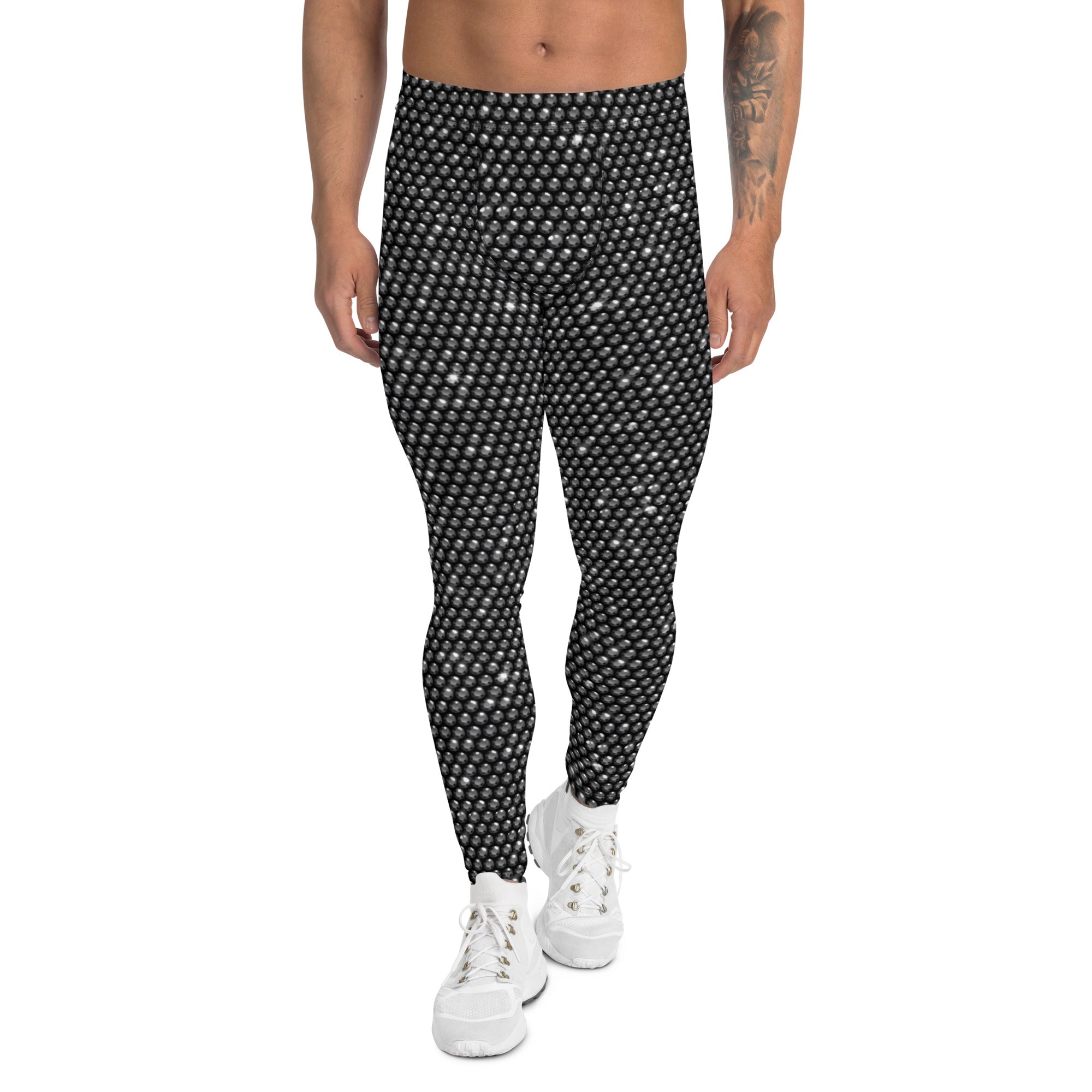 Midnight Bedazzled Print Men's Leggings