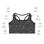 Midnight Bedazzled Print Sports Bra