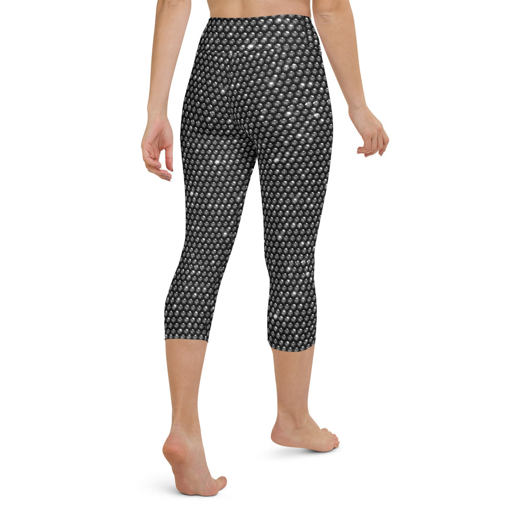 Midnight Bedazzled Print Yoga Capris