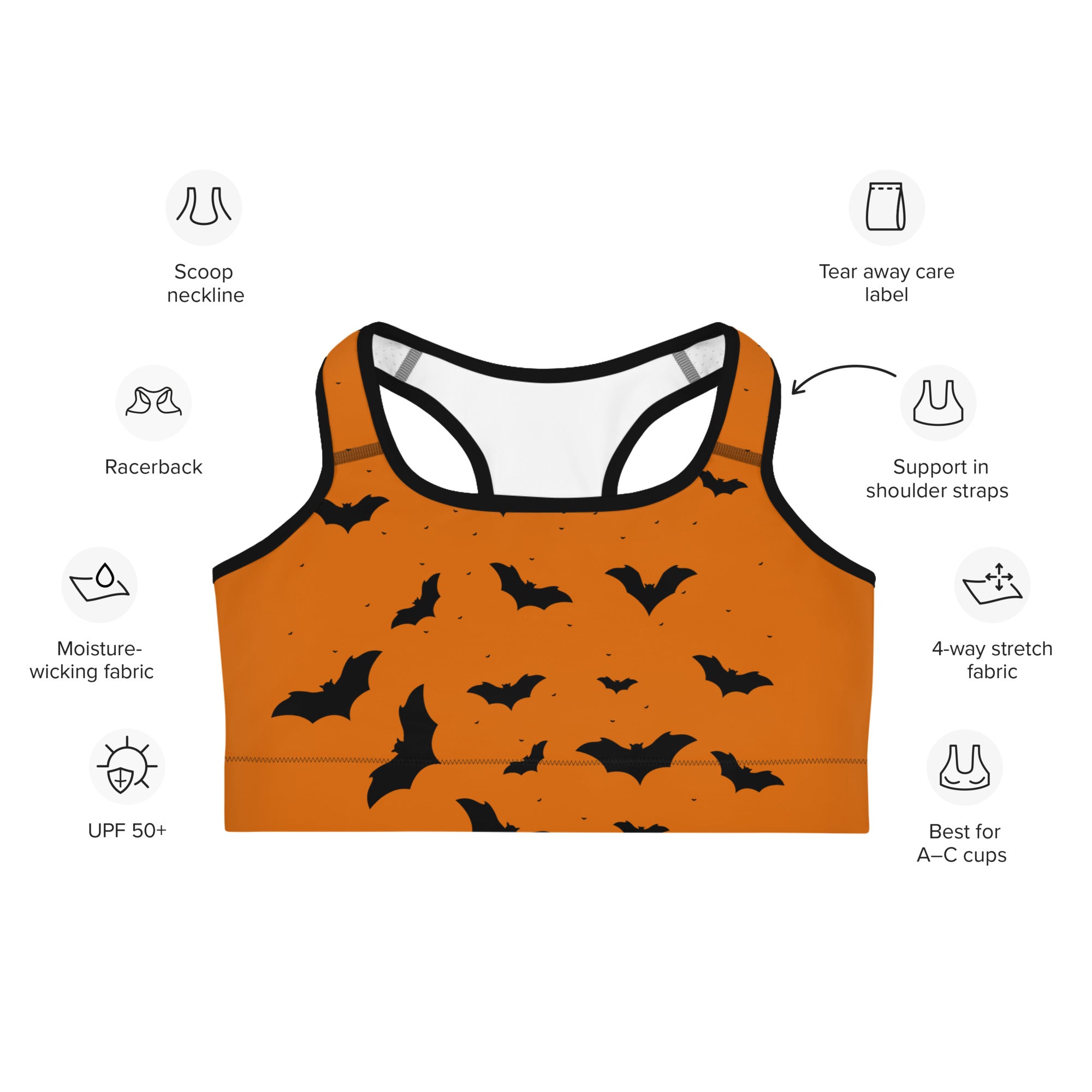Midnight Flight Sports Bra