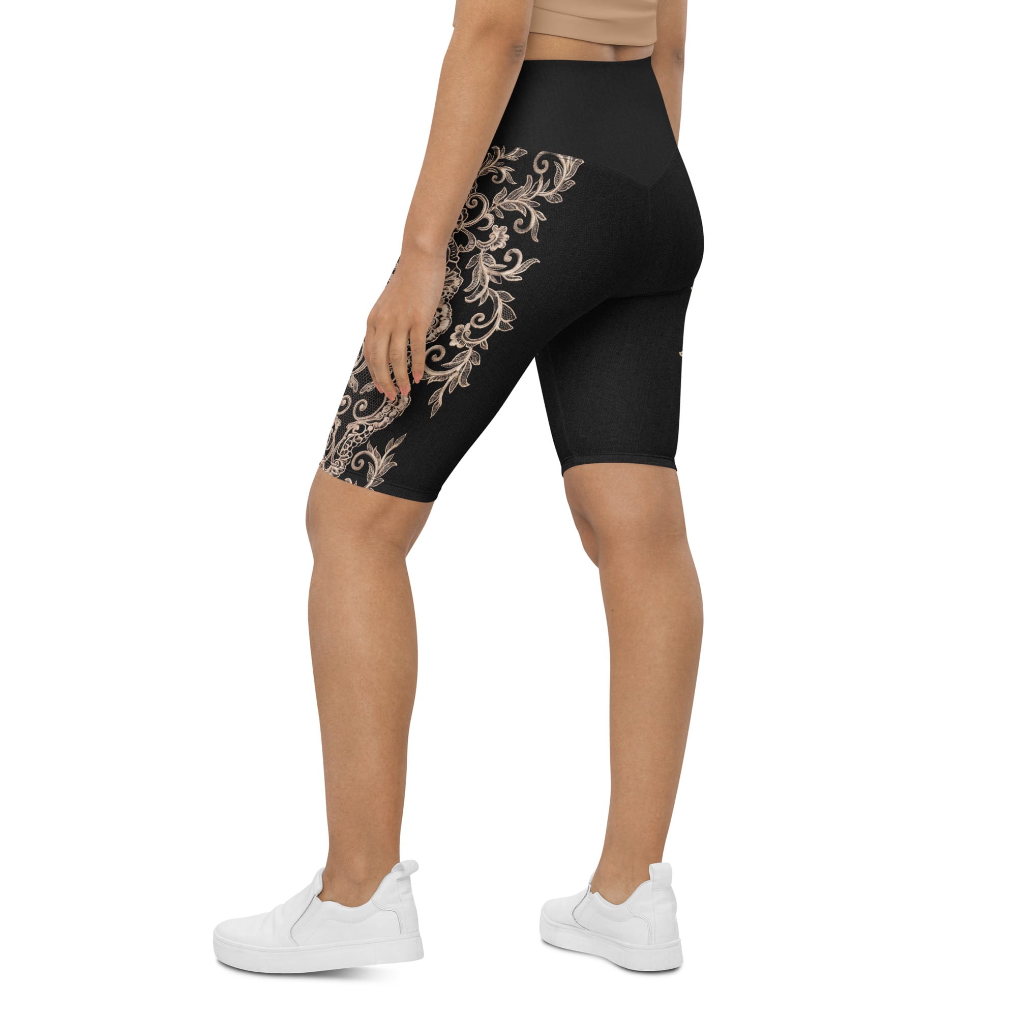 Midnight Lace Biker Shorts