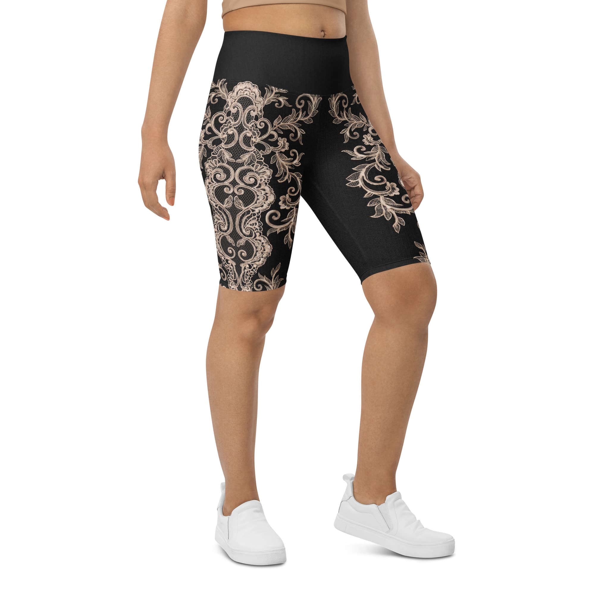 Midnight Lace Biker Shorts