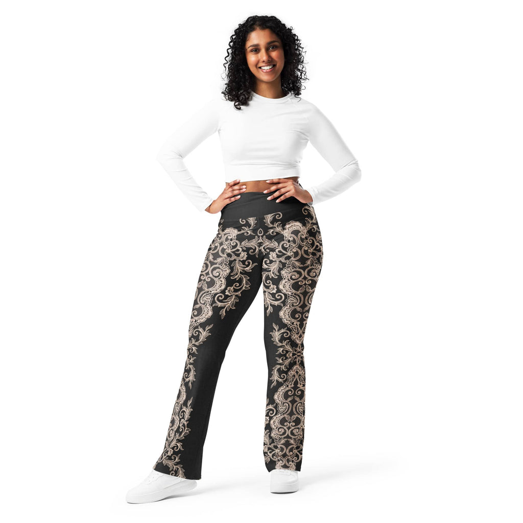 Midnight Lace Flare Leggings
