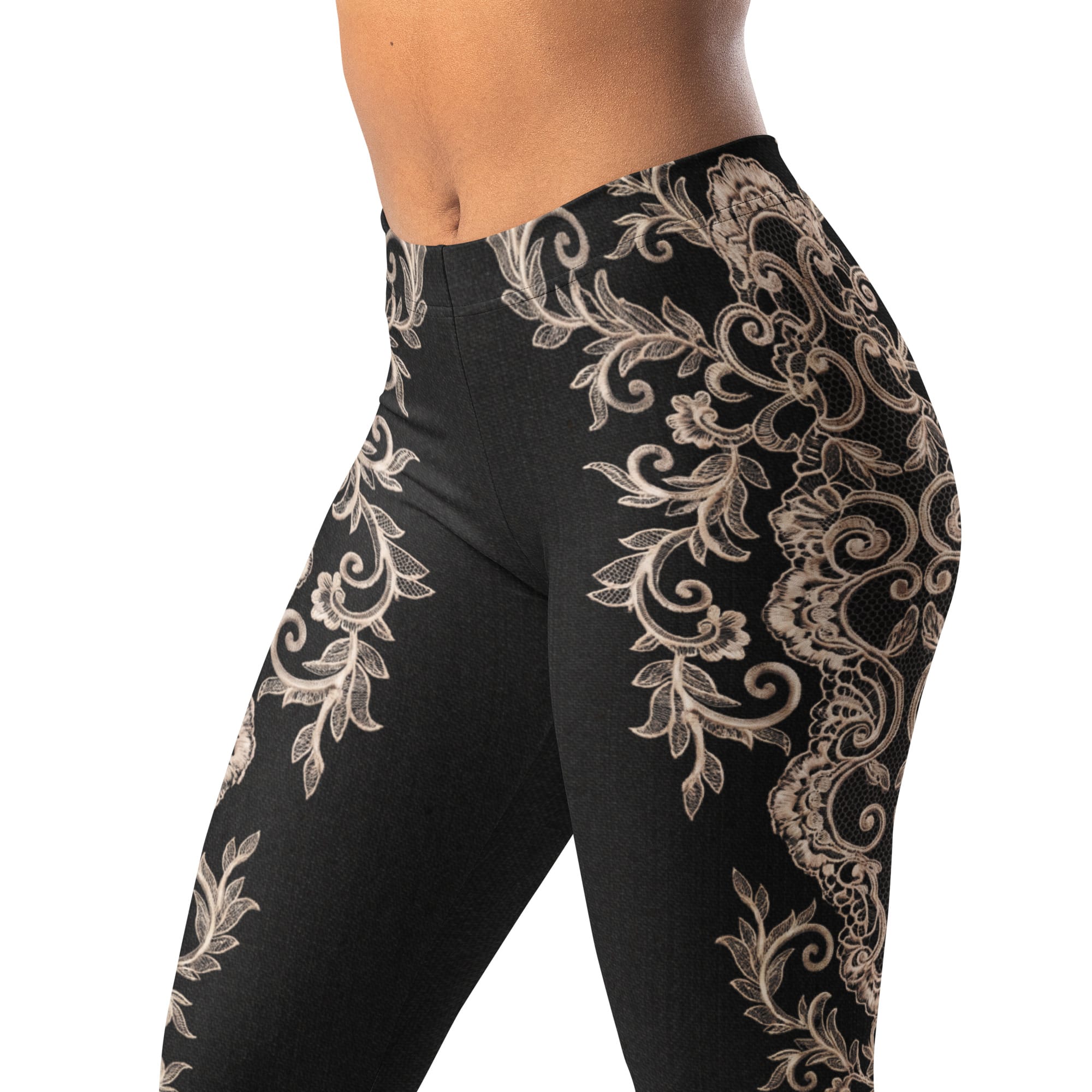 Midnight Lace Leggings – FIERCEPULSE