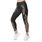 Midnight Lace Leggings With Pockets