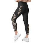 Midnight Lace Leggings With Pockets
