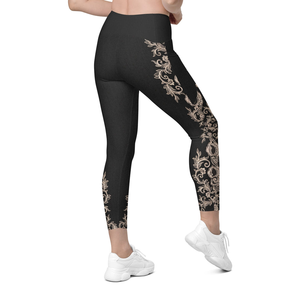 Midnight Lace Leggings With Pockets