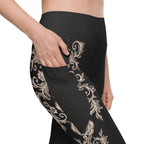 Midnight Lace Leggings With Pockets