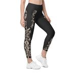 Midnight Lace Leggings With Pockets
