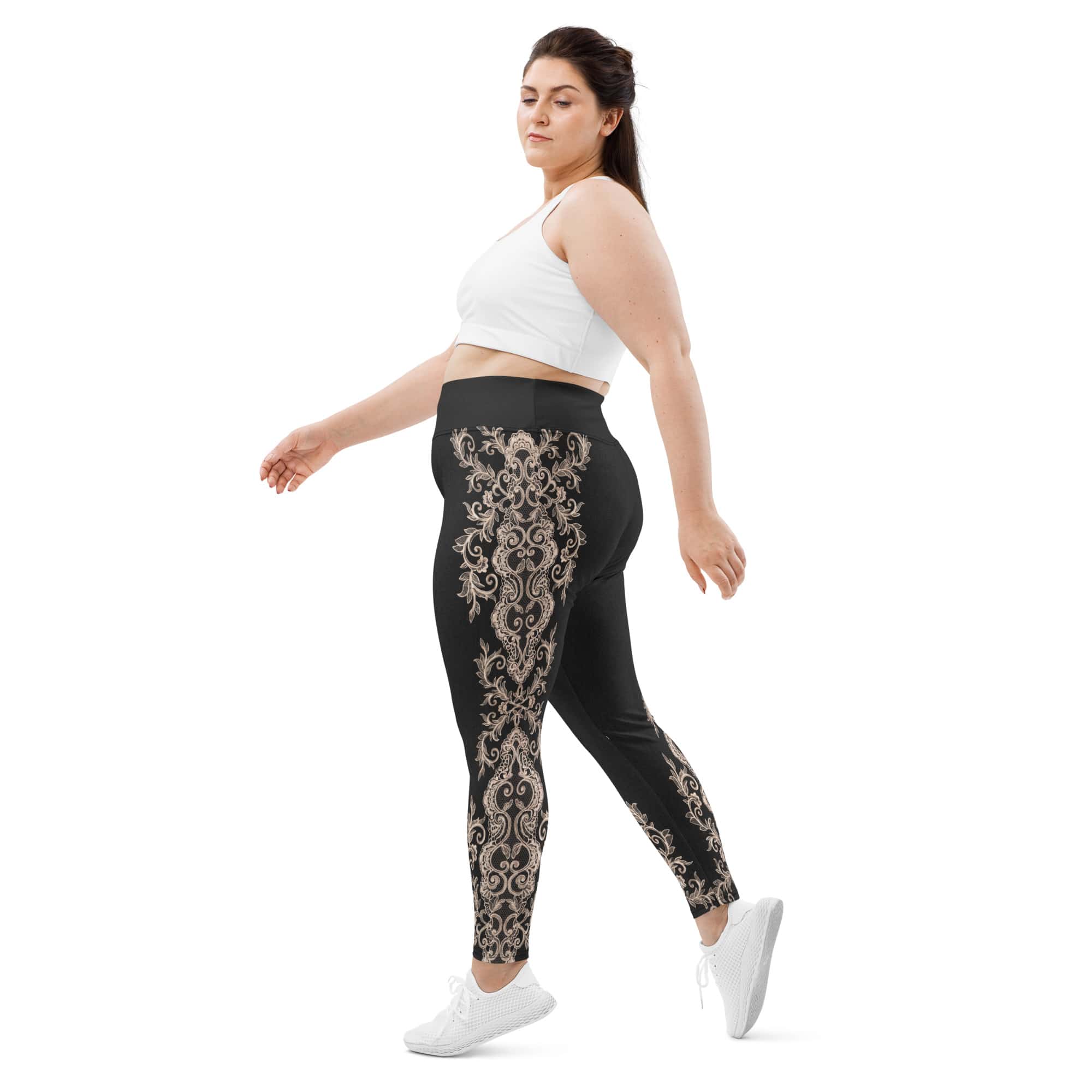 Midnight Lace Plus Size Leggings