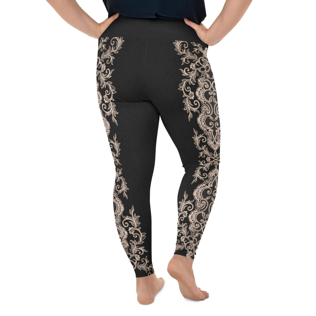 Midnight Lace Plus Size Leggings