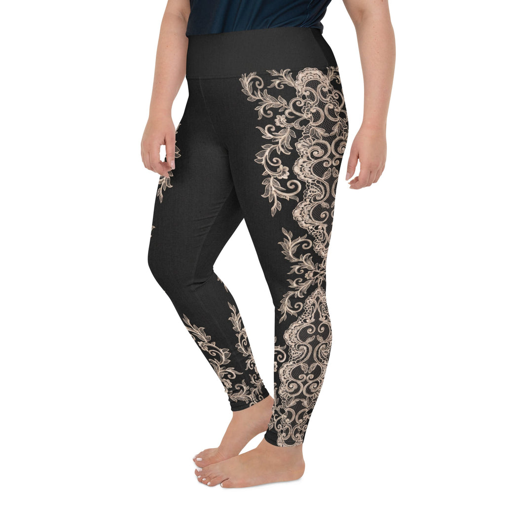 Midnight Lace Plus Size Leggings