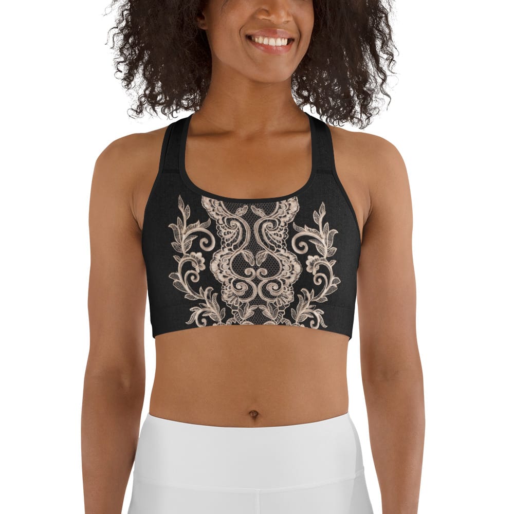 Midnight Lace Sports Bra