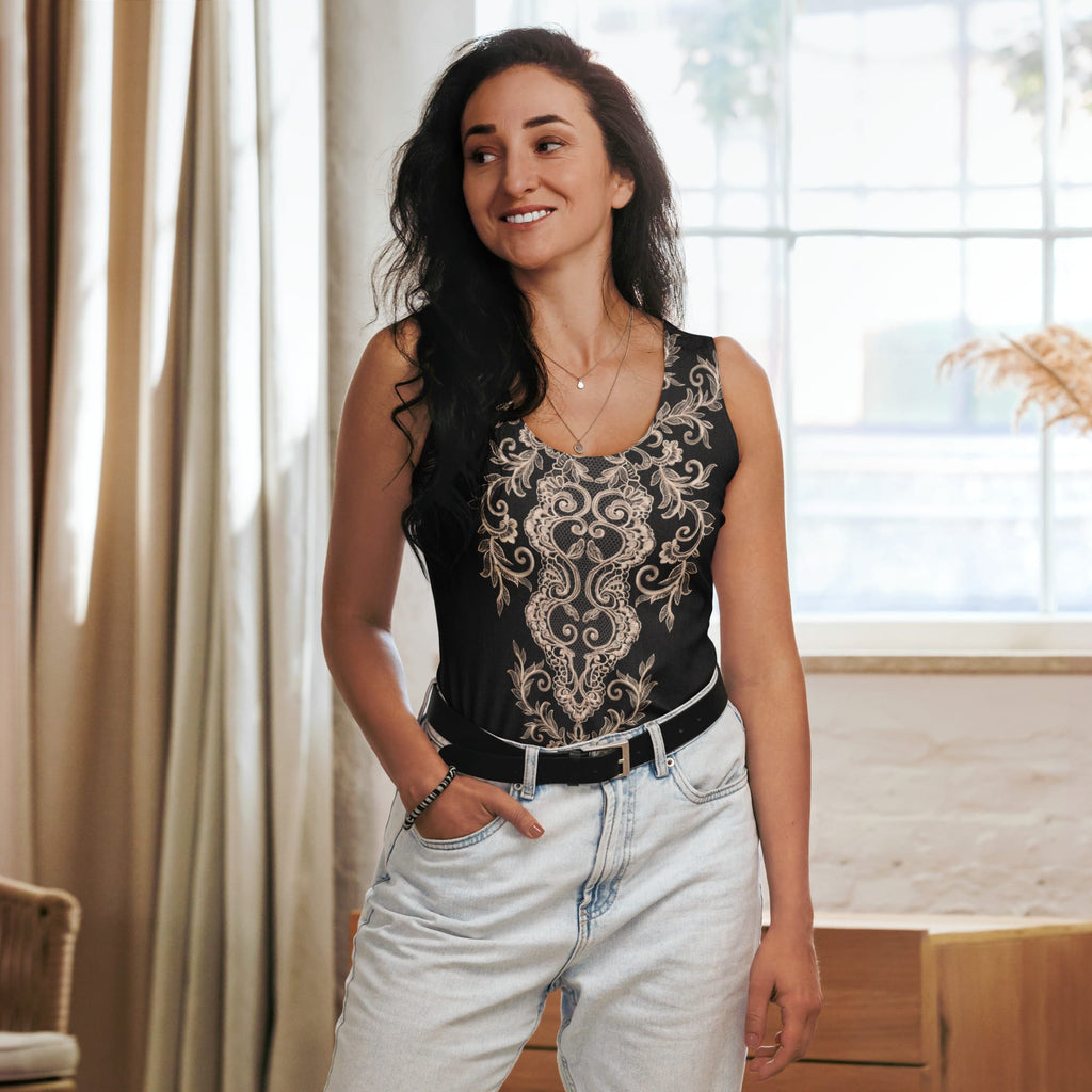 Midnight Lace Tank Top