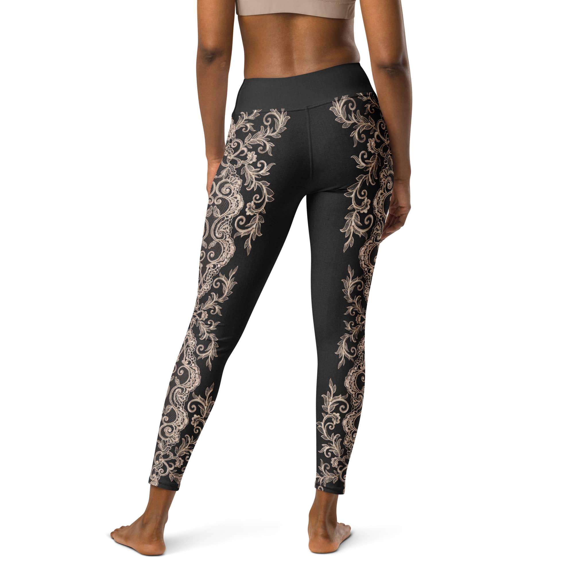 Midnight Lace Yoga Leggings