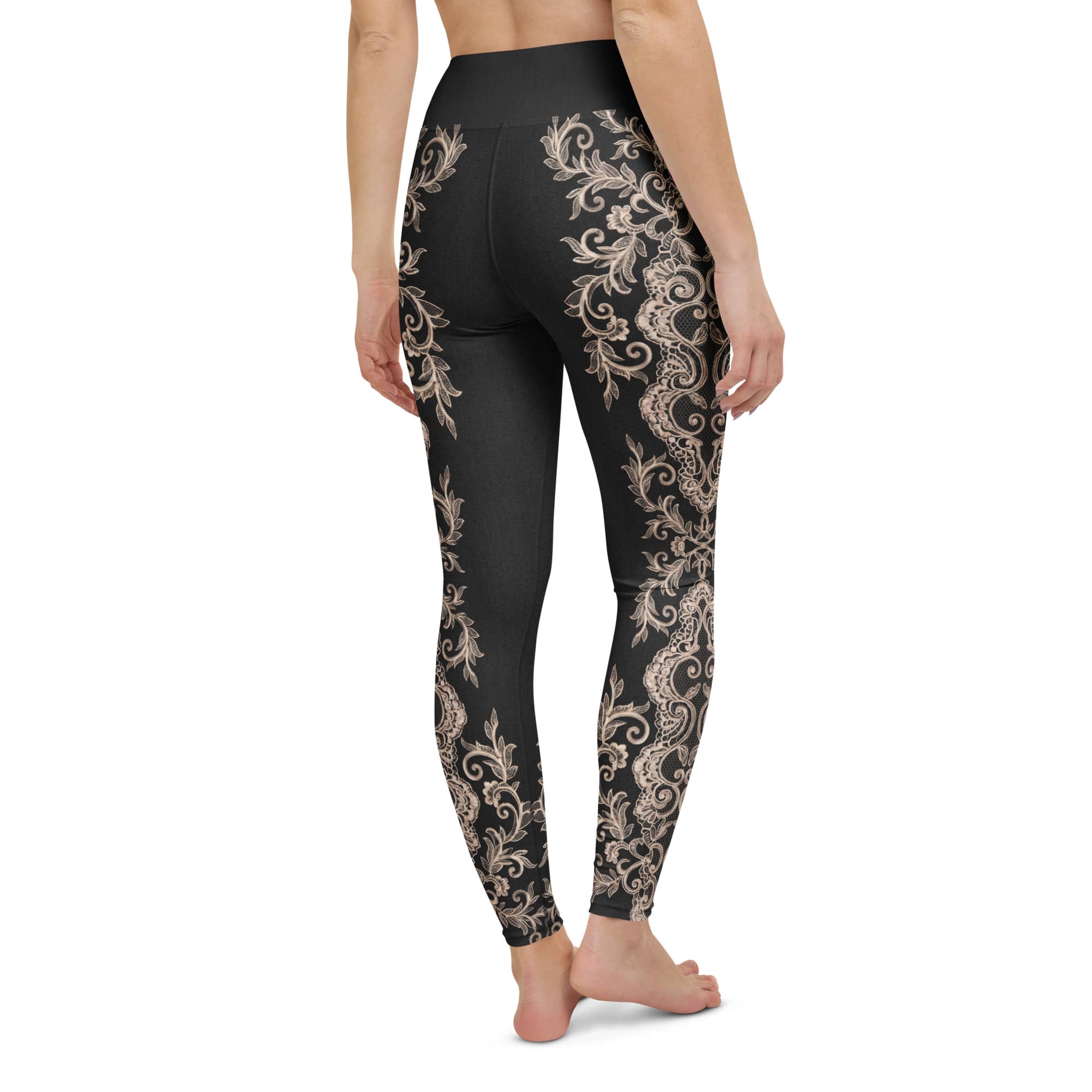 Midnight Lace Yoga Leggings