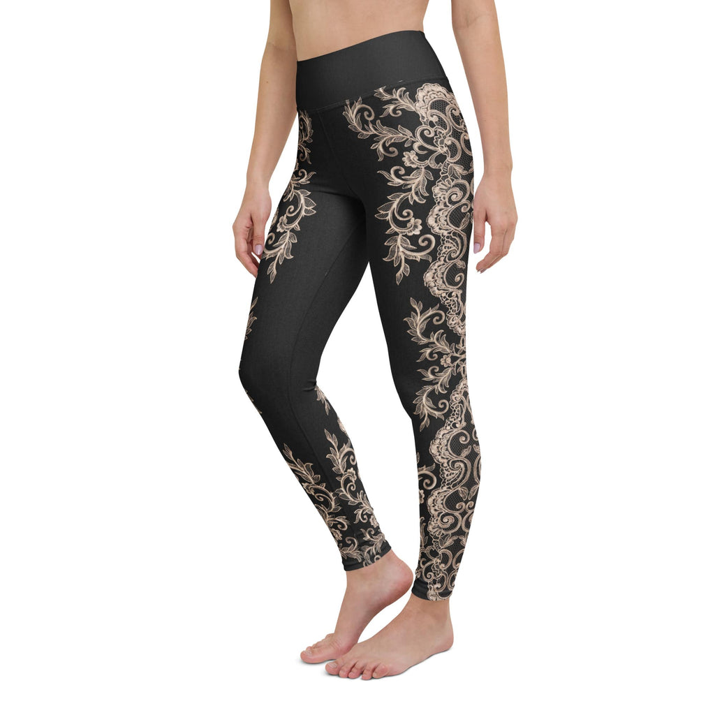 Midnight Lace Yoga Leggings