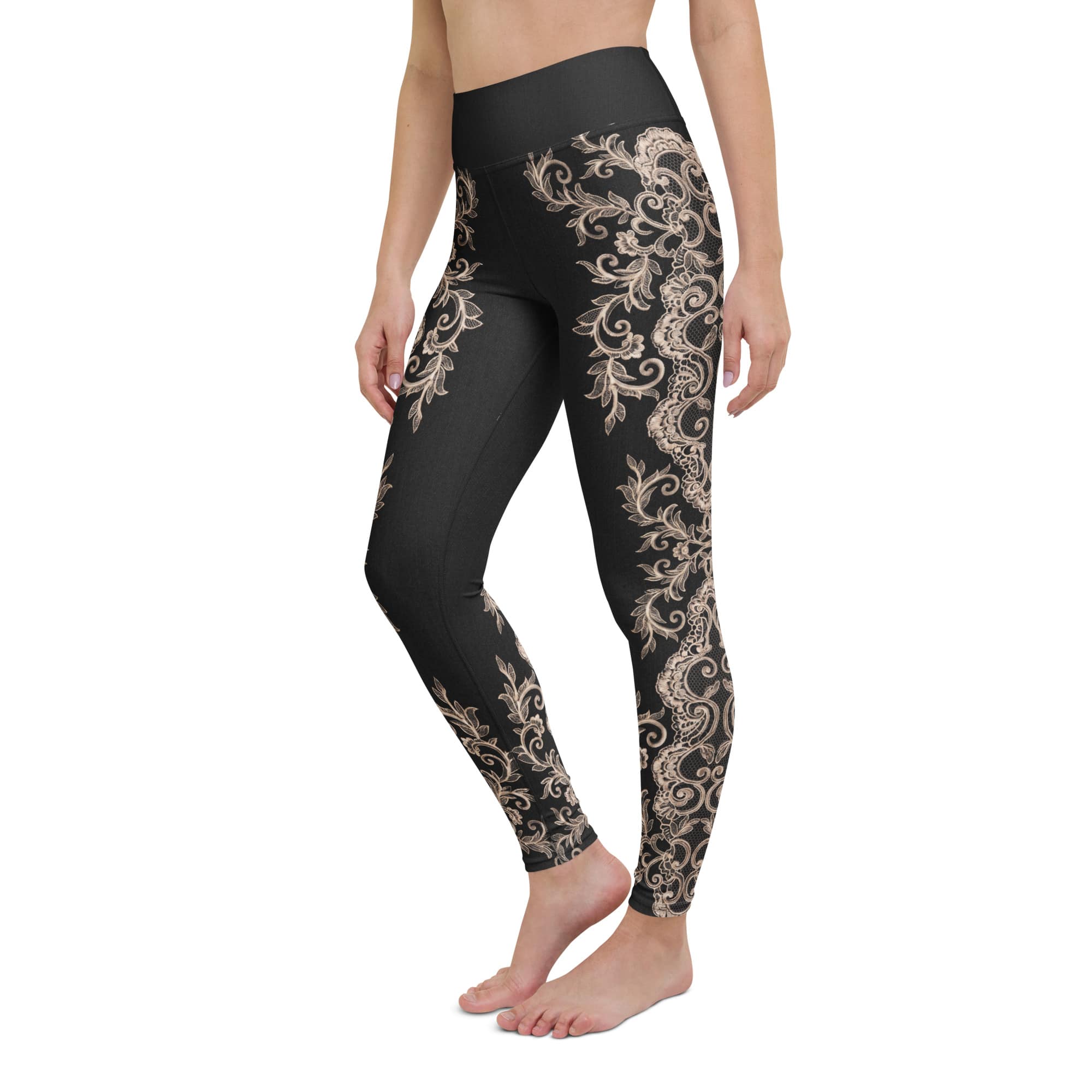 Midnight Lace Yoga Leggings