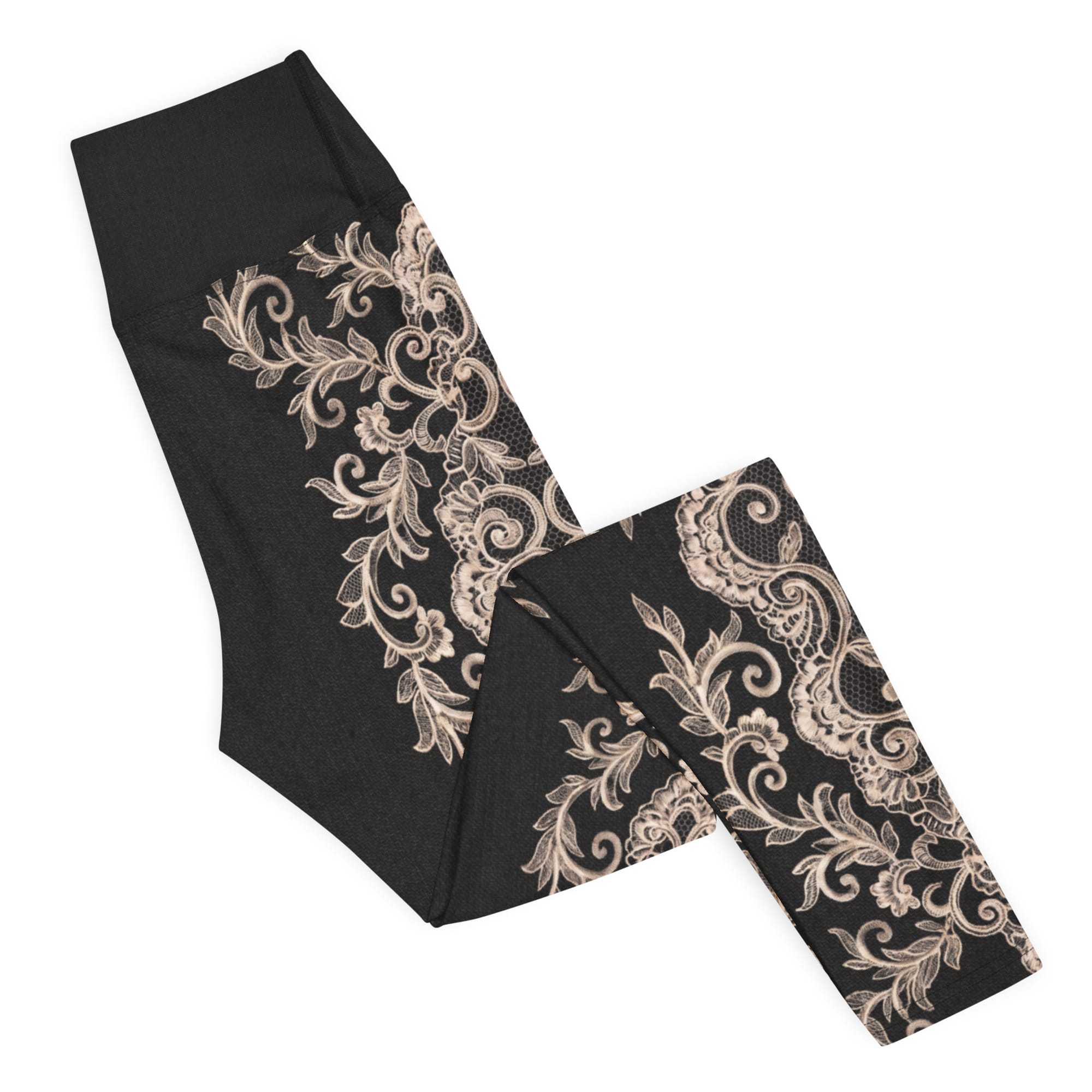 Midnight Lace Yoga Leggings
