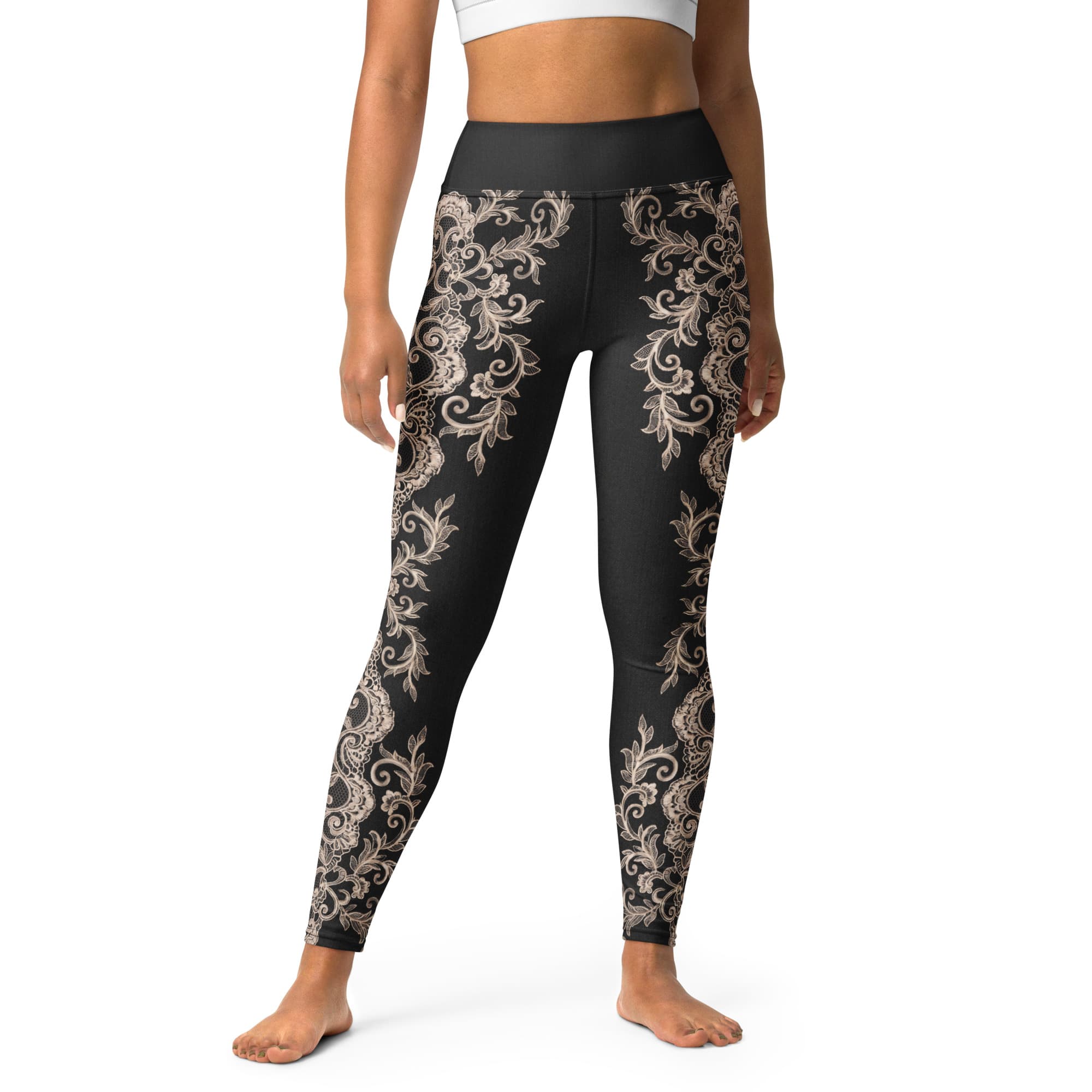 Midnight Lace Yoga Leggings