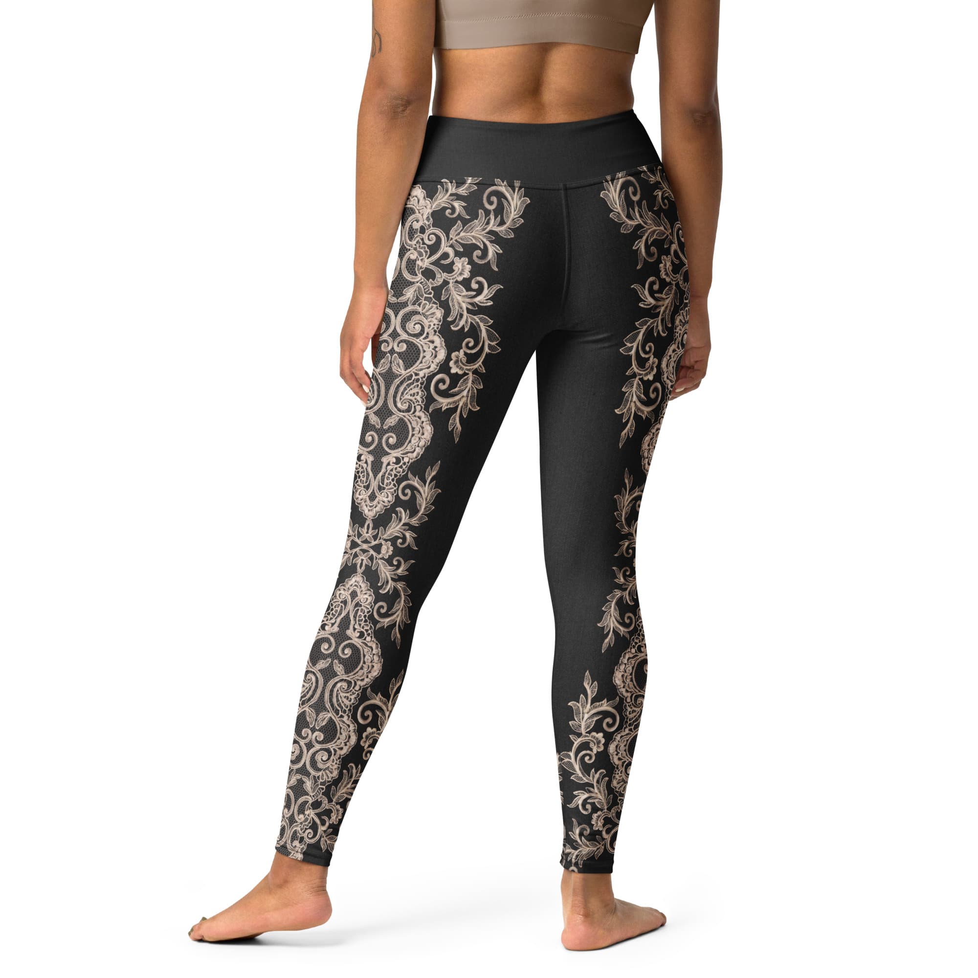 Midnight Lace Yoga Leggings