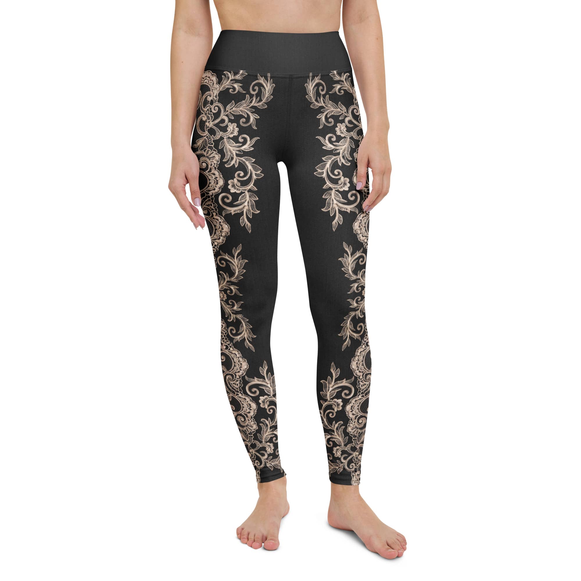 Midnight Lace Yoga Leggings